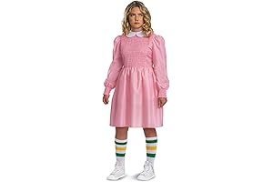 Stranger Things 4 Costume: Eleven Tween Pink Dress