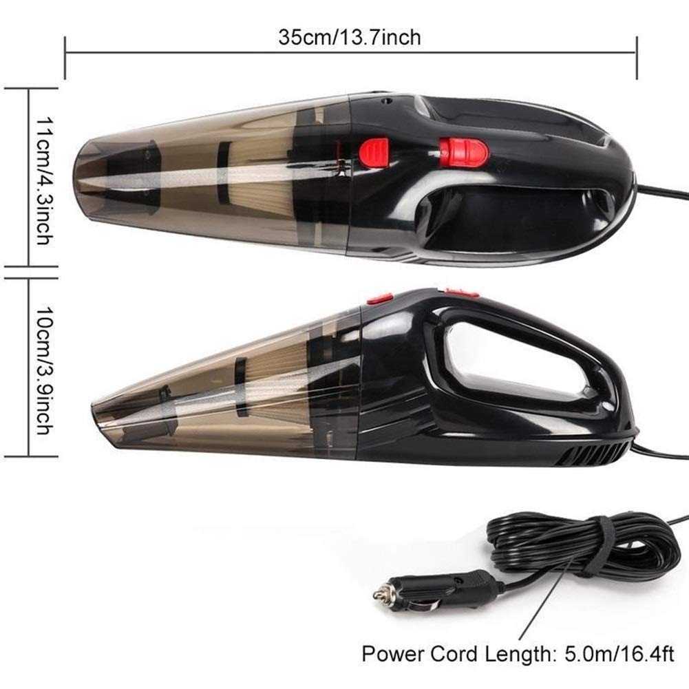 Aspiradoras inalámbricas Strong r Aspiradora para automóvil Aspiradora para vehículo con Bolso Aspiradora portátil para automóvil húmedo/seco Aspiradora portátil para automóvil de 12V