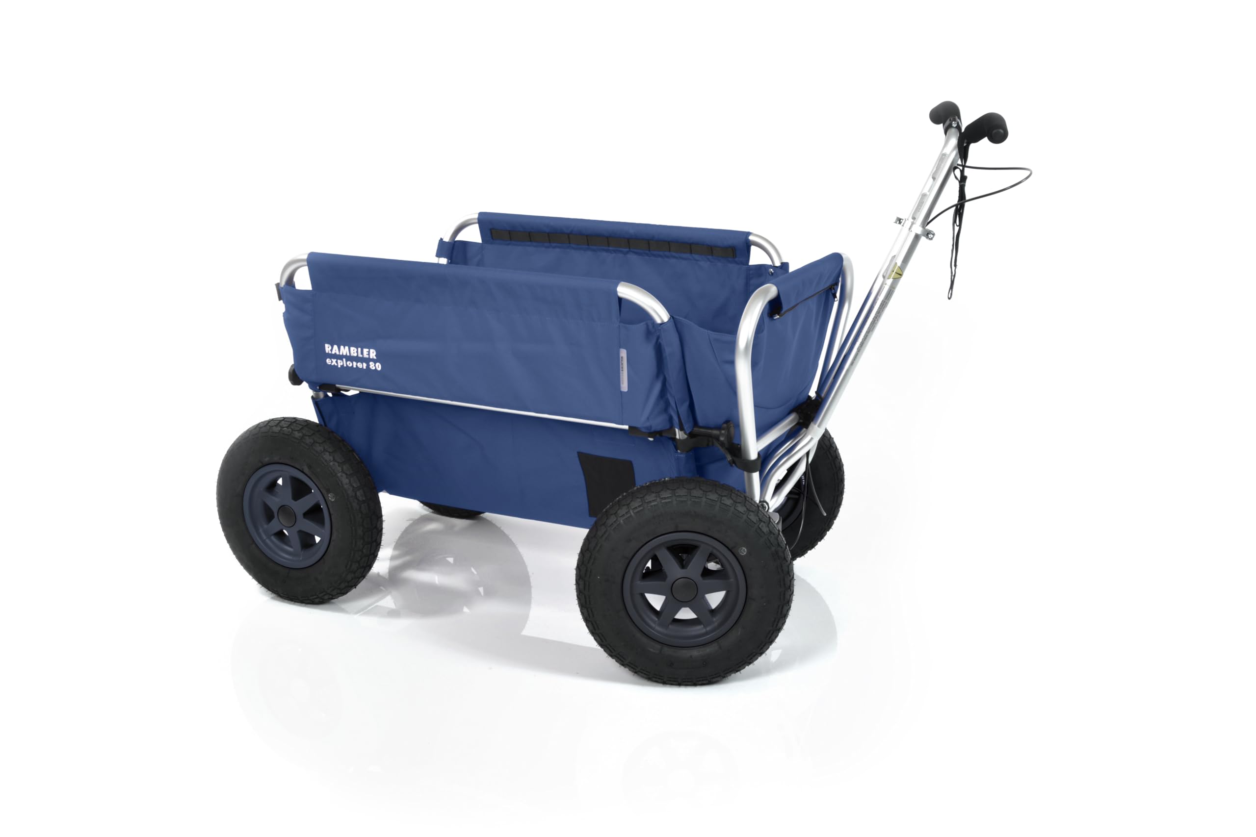 RAMBLER EXPLORER 80 Carrello per 6 Bambini (Blu) - Trasporta in modo elegante e sicuro fino a 6 bambini con il nostro carro innovativo e versatile, progettato per ogni avventura