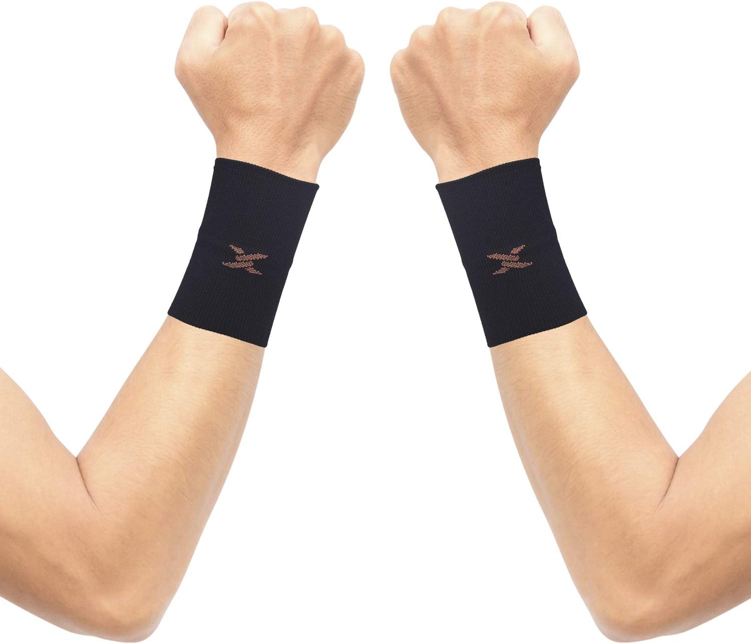 THX4COPPER Compression Wrist Sleeve - Copper Infused Wrist Support for Men &Women-Improve Circulation and Recovery(1 Pair)