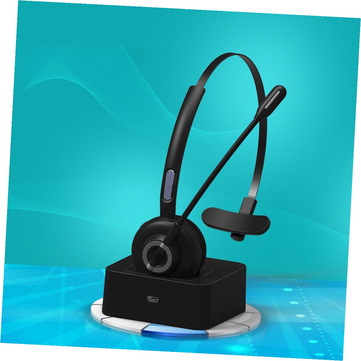 Cuffie Archetto Wireless 5.0 con Riduzione Rumore Attiva, Morbide e Comode, per Fitness, Materiale Abs e Pu