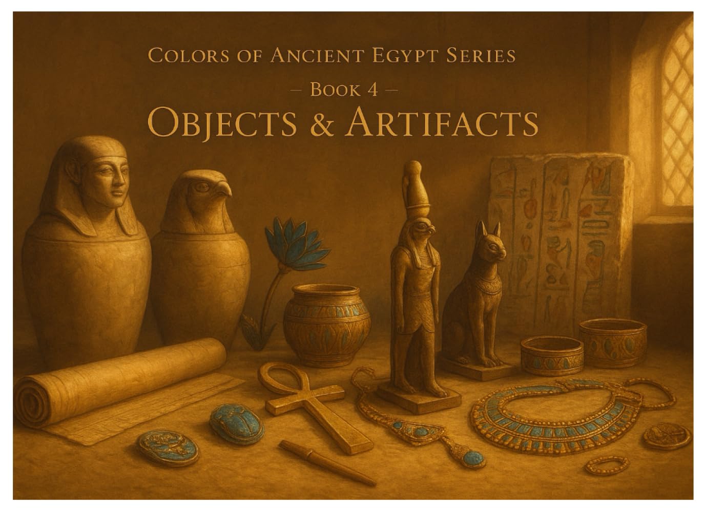 Objects and Artifacts of Ancient Egypt Colors of Ancient Egypt Series – Book 4 50 Detailed Coloring Pages Featuring Tools, Treasures, and Everyday Items from the Pharaohs’ World