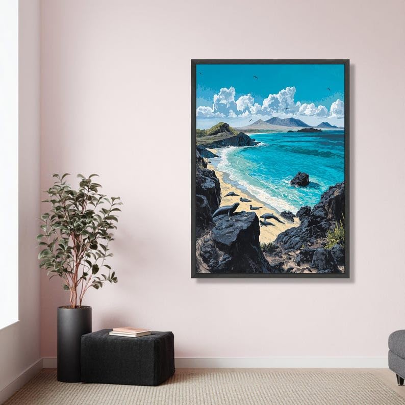 Tableau faune marine grand format pour illuminer une pièce sombre - 4