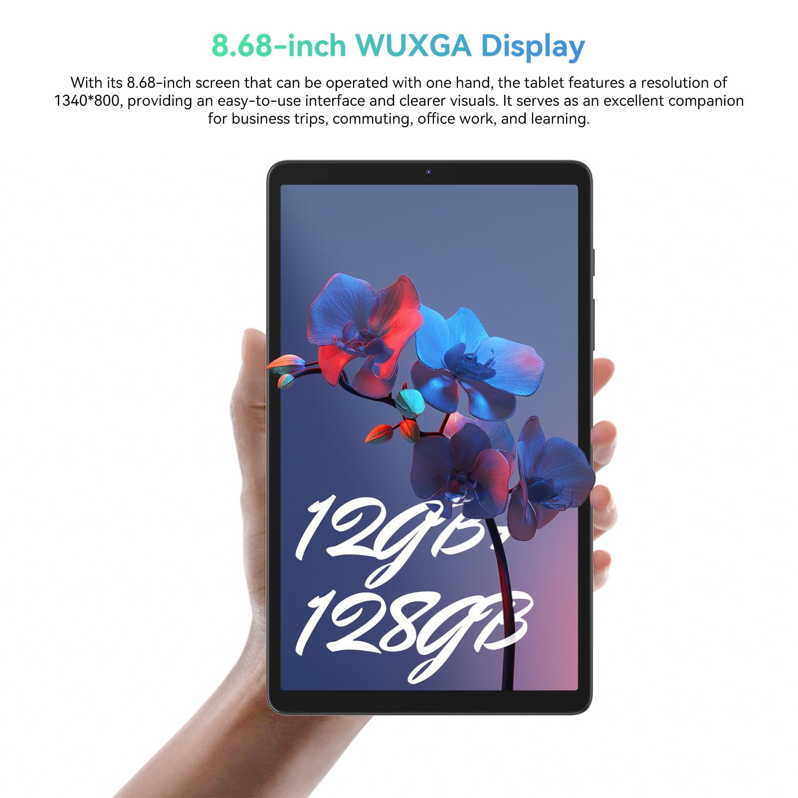 Blackview Tab60 Tablet 8.68 Inch,Android 13 Tablets 12GB+128GB/TF