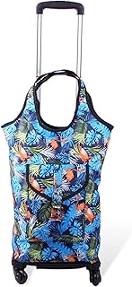 Wózek na Zakupy Składany Składany Koszyk Teleskopowy Zakupy Wózki Sklepowe Wózki Heavy Duty Z Koła Wózki Wózki do artykułów spożywczych Wózek na Zakupy Lekki (Color : Multi-colored)