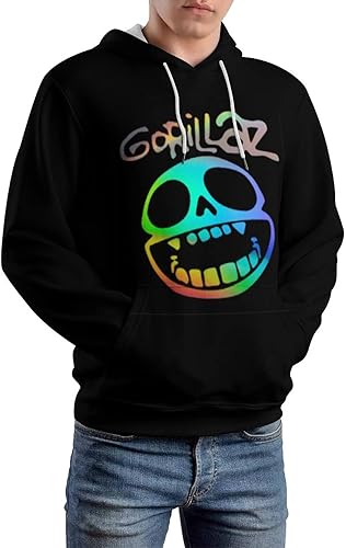 Miniatura 3 de Go-rill-az - Sudadera con capucha para hombre casual suave ligera de hip-hop casual manga larga con capucha para fanáticos deportivos talla M