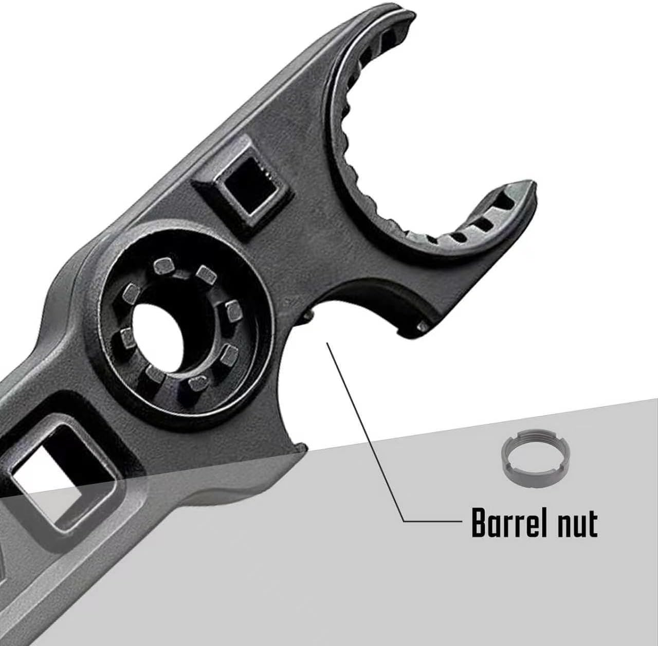 Multifunctional Disassembly and Fastening Wrench, Commonly Used for Nut Disassembly and Installation, Made of High Carbon Steel, Emergency Set of General Tools for Pipes, Machinery, and Auto Repair
