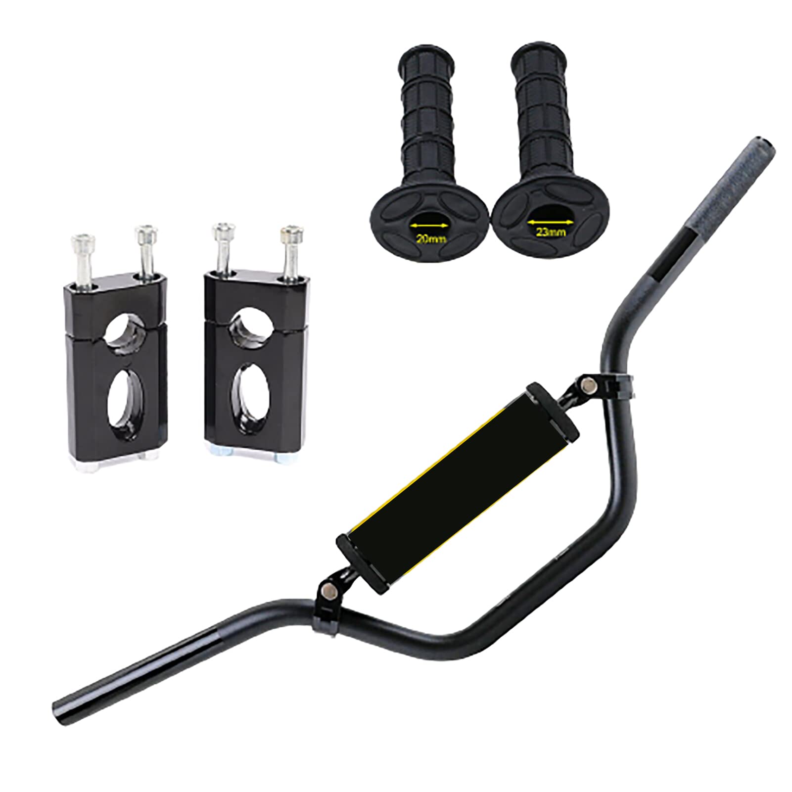 7/8'' 22mm Motorcycle 𝐇𝐚𝐧𝐝𝐥𝐞𝐛𝐚𝐫 Grips Cross Bar Risers for Dirt Pit Bike CRF50 XR70 KLX110