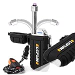 LcFun Electric Dual Arc Lighter USB Rechargeable, Windproof Plasma Lighters with LED Battery Indicator, Waterproof Flashlight Lighter with Whistle Lanyard for Camping, Survival Gear
