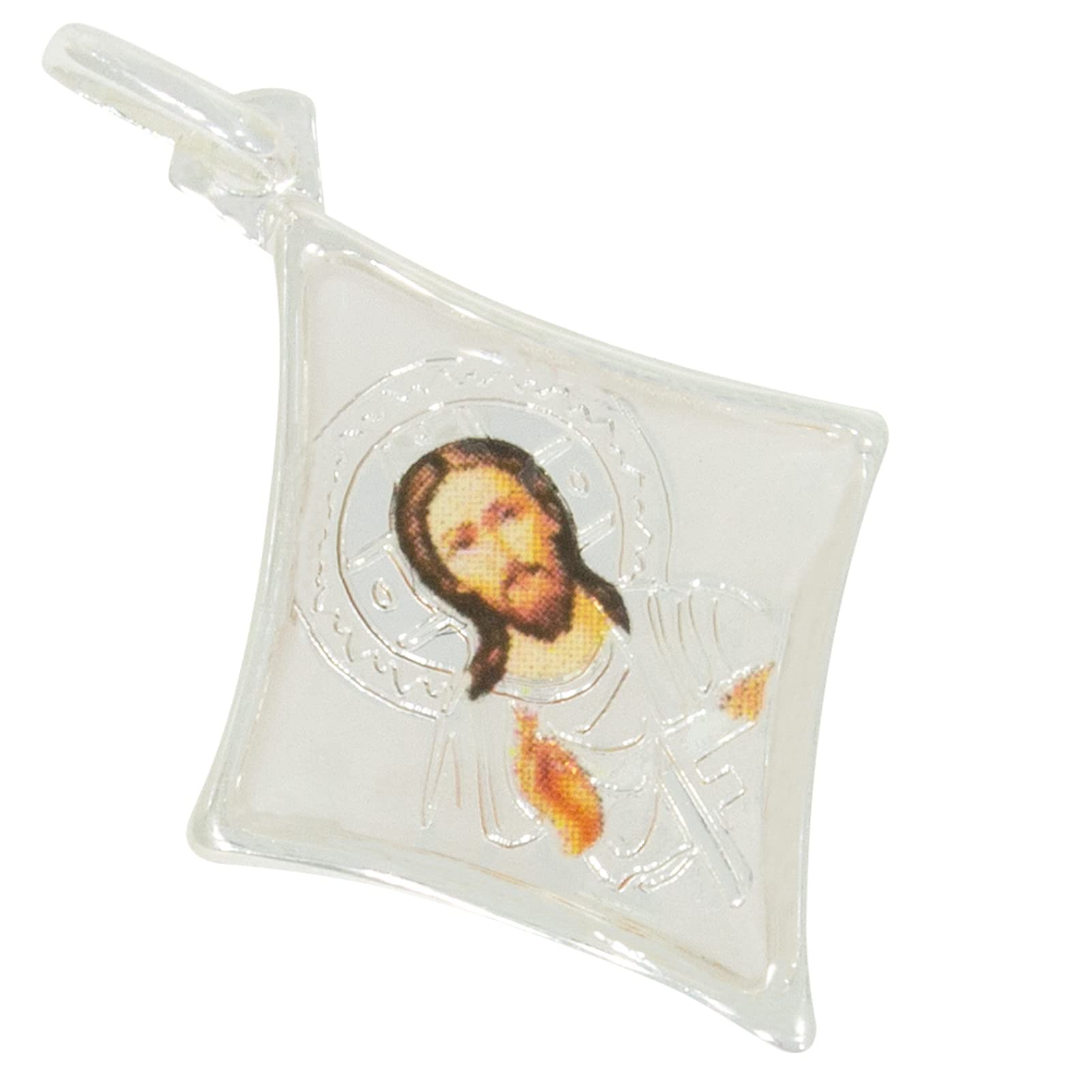Pendentif Jesus Christ Argent 925 ne noircit pas bijou chrétien durable