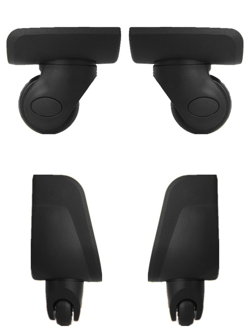 Liaozy888 Spinner W146# (Di Long) Replacement Luggage Wheel for DIY (2 Pair/Set)