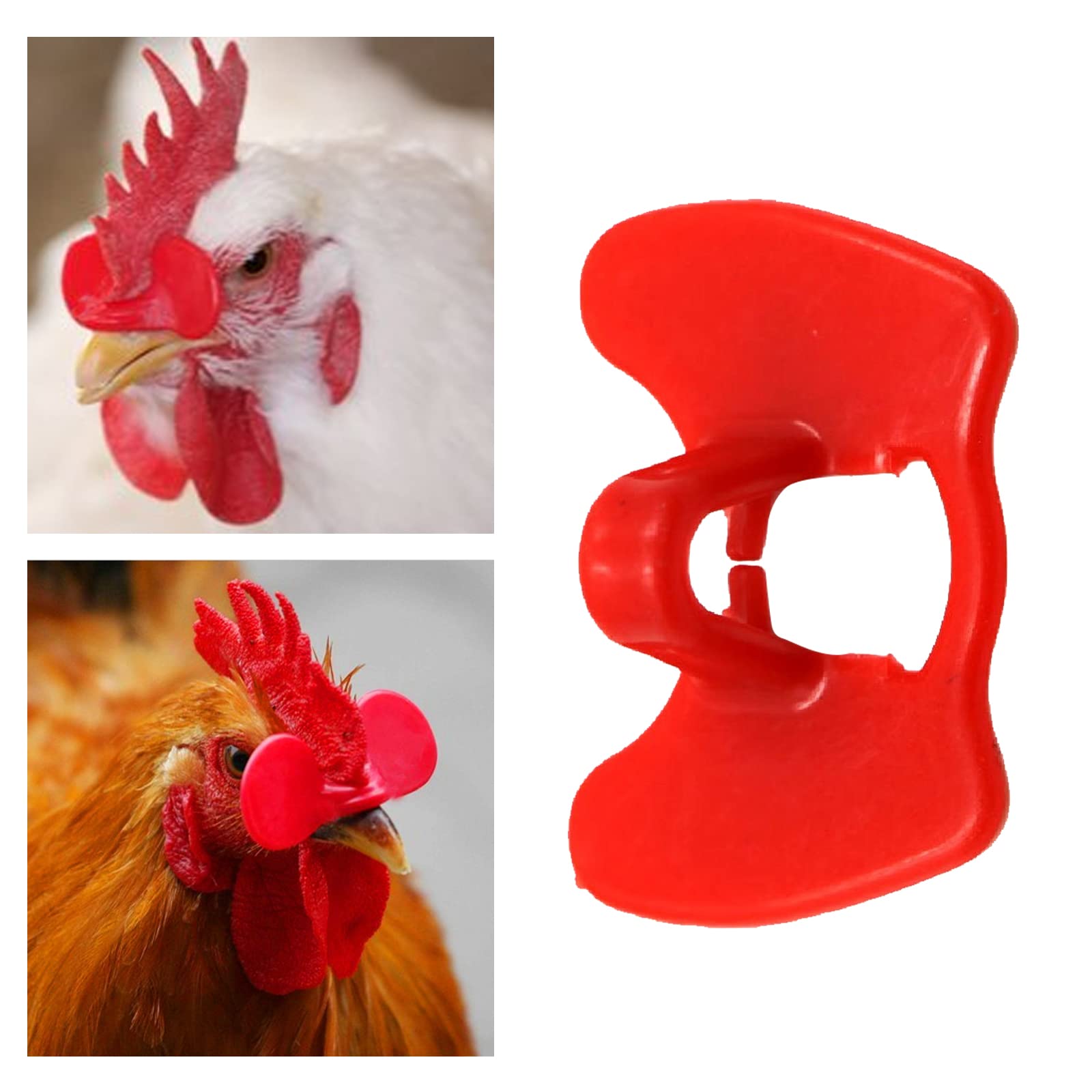 100 pcs - Chicken Pin less Peepers Eyeglasses Poultry Blinders Spectacle 100 pcs - Chicken Pin less Peepers Eyeglasses Poultry Blinders Spectacle