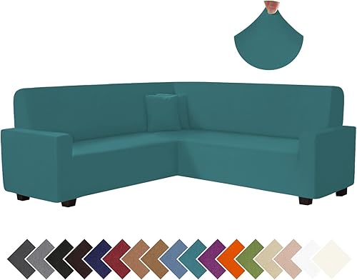 Fundas para sofá modular en forma de L, funda elástica para sofá esquinero en forma de U, protector de muebles para perros y mascotas con espuma