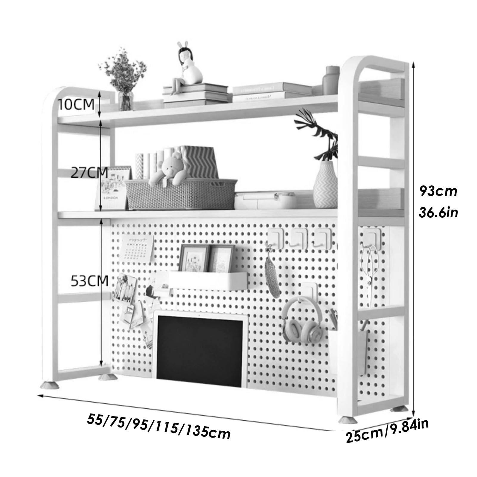 Amazon.co.jp: デスク上置き棚 - 卓上ラック ブックスタンド 本立て