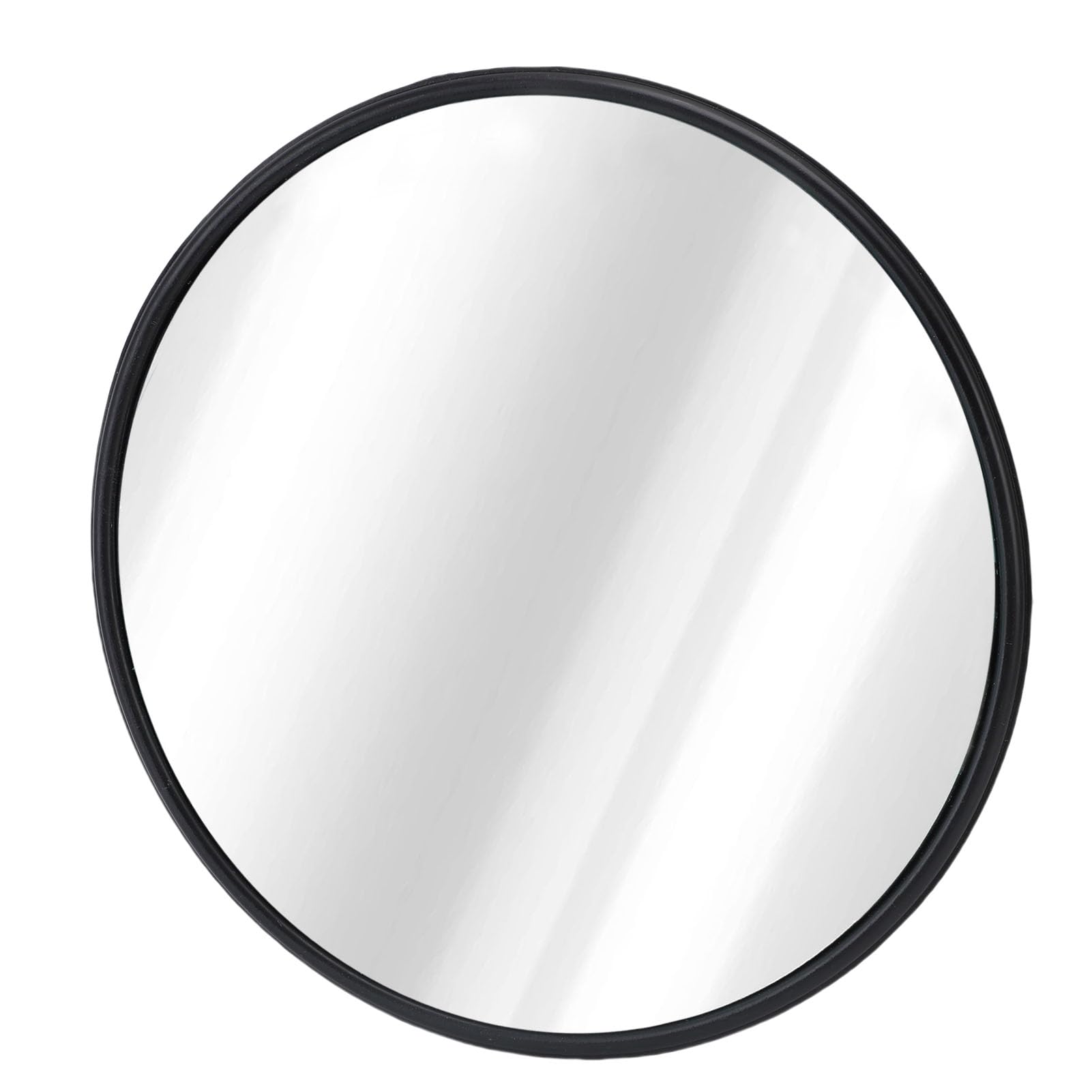 Espejo Convexo Negro de Seguridad, Punto Ciego Gran Angular para Garaje, Tienda, Almacén, Juego de 8 Uds. (60cm)