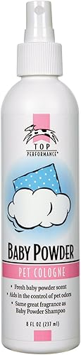 Miniatura 1 de Top Performance Colonia para mascotas en polvo para bebés, 8 onzas (el paquete puede variar)