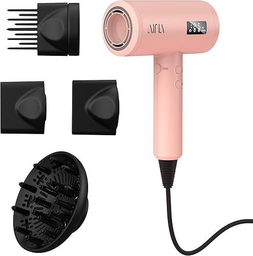AINA Secador de pelo Pro Salon (nueva tecnología), secador de 2000 W con peine difusor para mujer  Secador de pelo BLDC  Motor sin escobillas