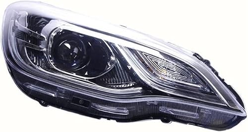 JUIXXE Estilo de coche compatible con Chevrolet Cavalier faros delanteros Angel Eyes 2016-2018 para Cavalier Barra de luz LED Bi Xenon Lens H7 Xenon