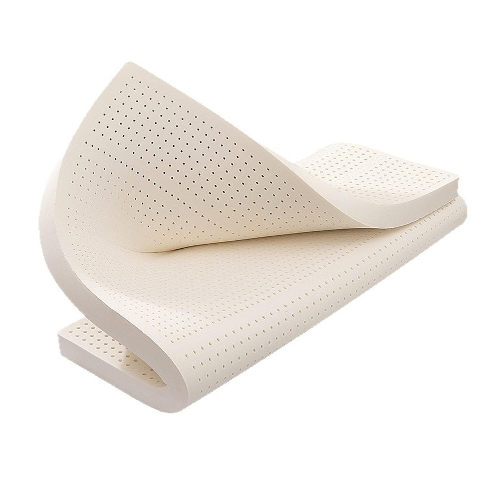 WJIANY Natural Latex Mattress, 1/2/3/4inch Latex Foam Bed Pad Organic Latex Mattress Topper Back & Joint Support No Deformation,7.5cm,200cmx200cm
