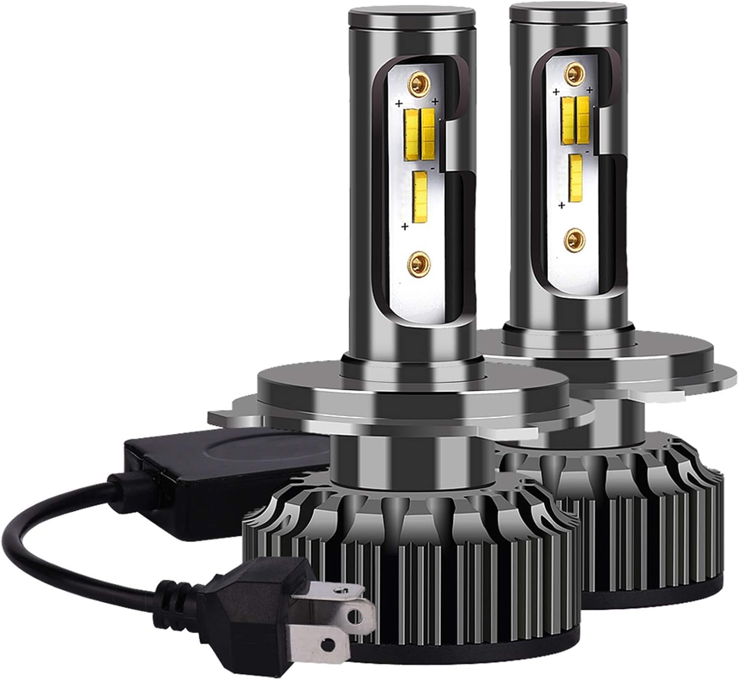 2PC żarówki reflektorów samochodowych H4 H7 Led 14000Lm H1 H3 H11 H13 880 9005 9006 9007 3 zmiana koloru 3000K 4500K 6500K samochodowe lampy przeciwmgielne, 9007 Hi/Lo