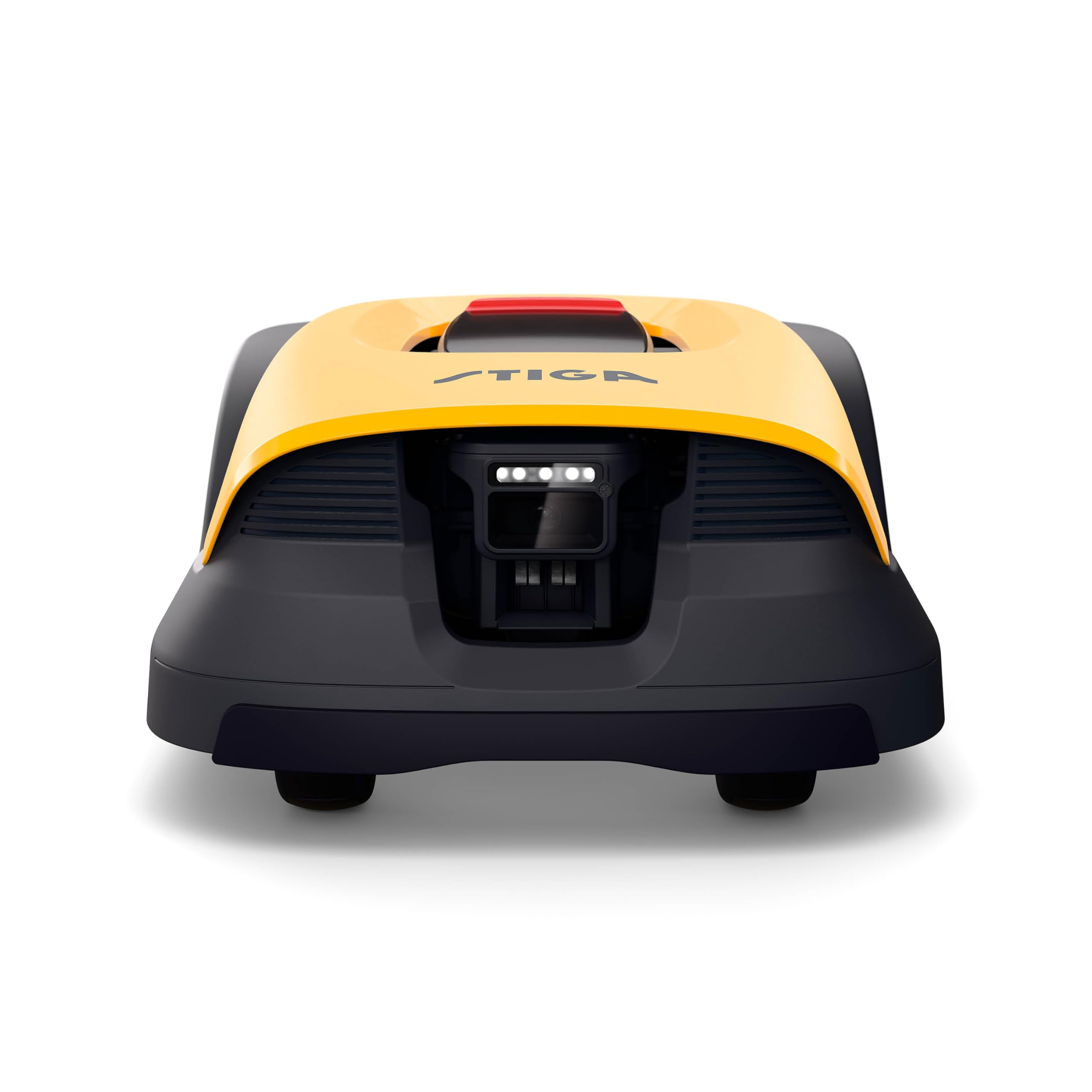 STIGA Cortacésped robótico de 8 V con cámara integrada con IA, sin Cables y sin Antena, controlada por aplicación, Resultados césped con mantillo Diario, Rayas y Patrones de Corte