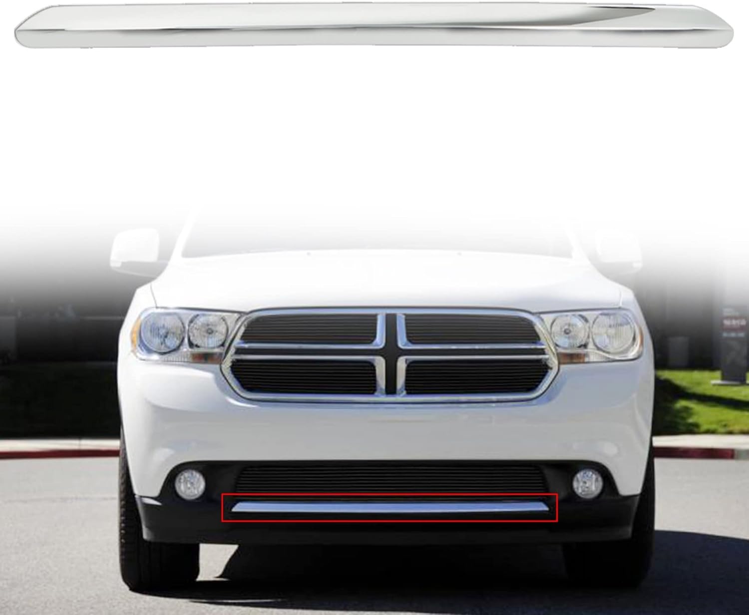 waltyotur Front Bumper Trim Replacement for Durango 2011-2013 68089170AB CH1044109