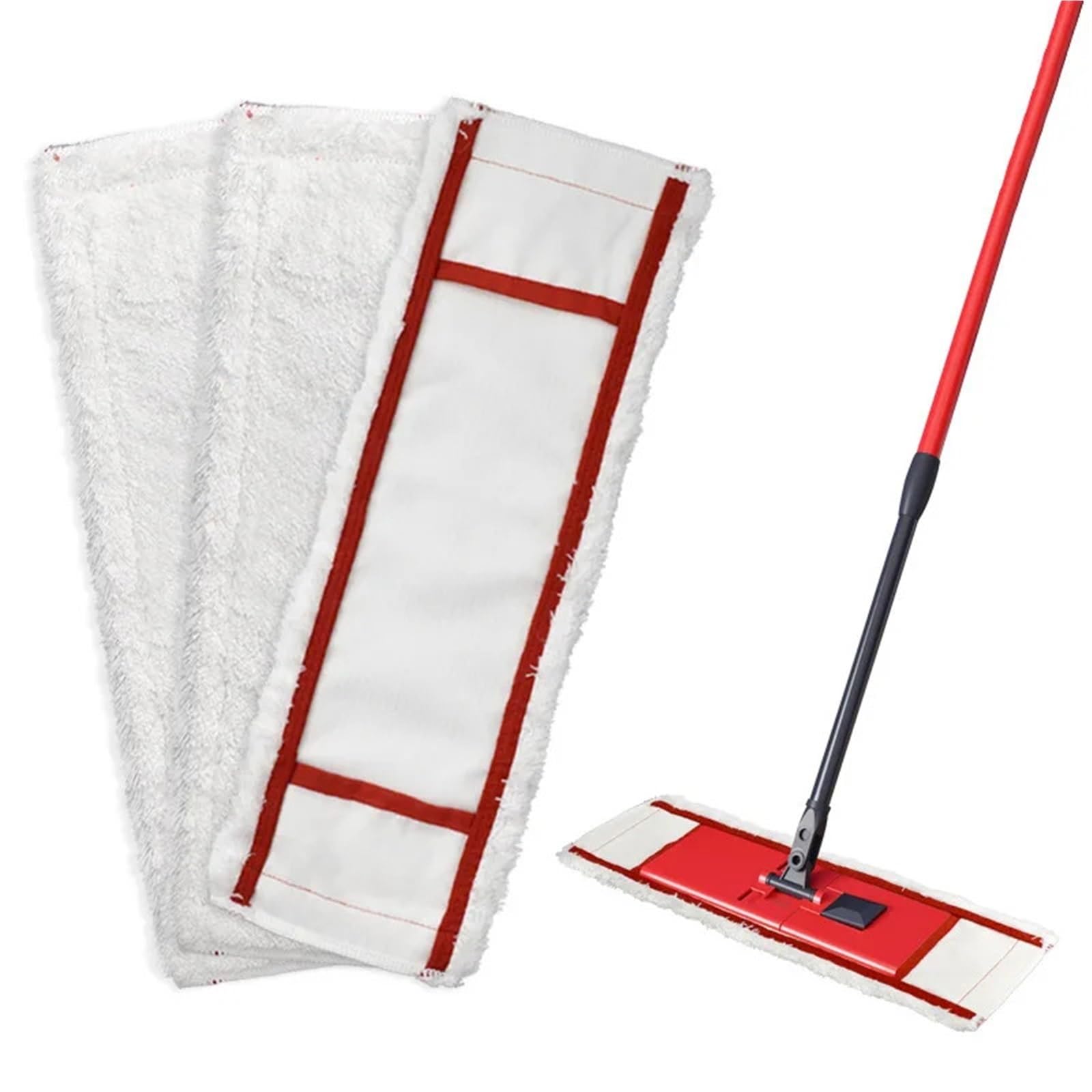 Mop Pads Paquete de 3 Almohadillas de Repuesto de Microfibra for trapeador Plano, Lavables y Reutilizables, Piezas de Limpieza for el hogar.