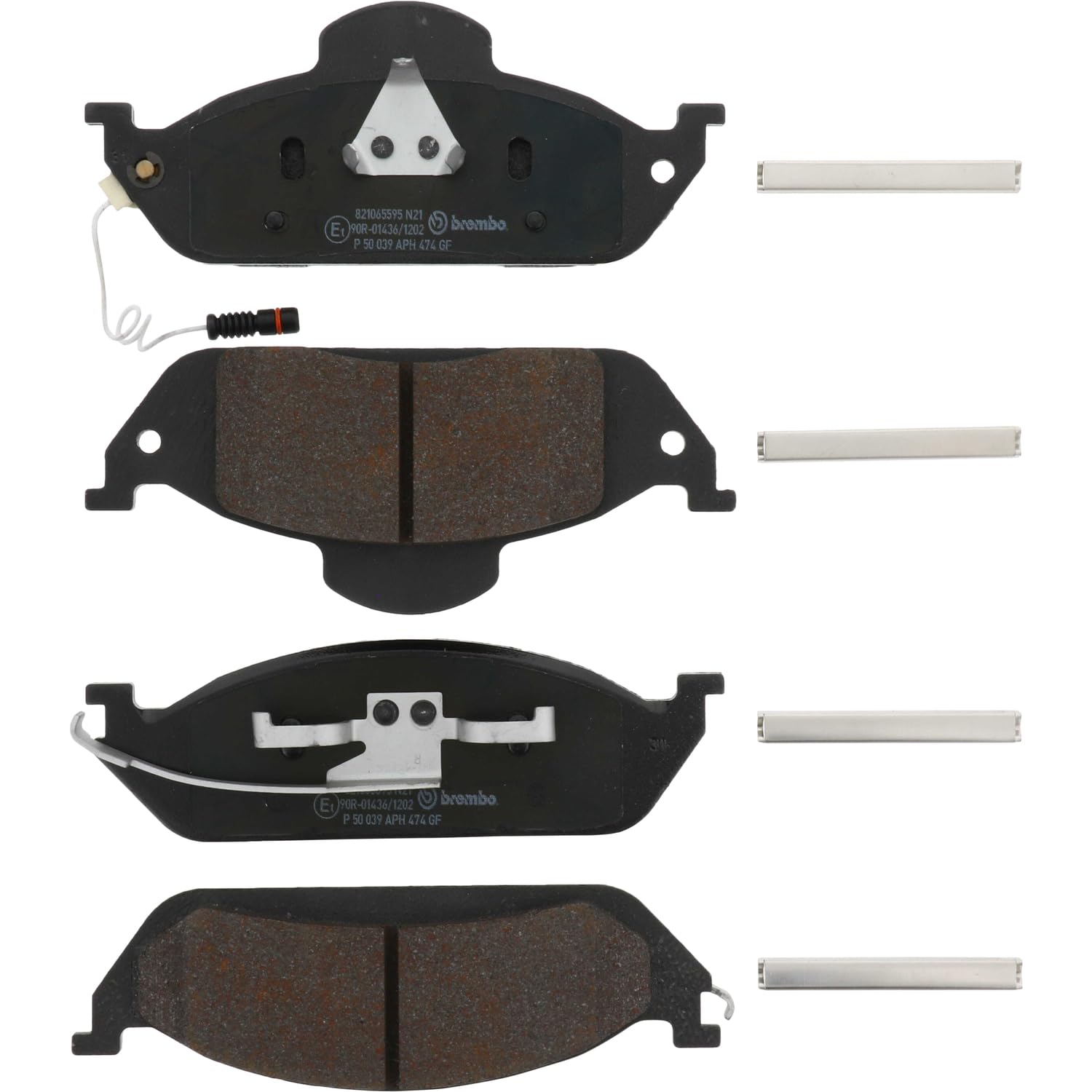 Brembo P 50 039 komplet klocków hamulcowych, hamulec tarczowy – (4-częściowy)