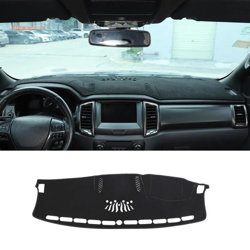 Alfombrilla de salpicadero LEFEDA para Ford Ranger Wildtrak 2015-2022 color negro