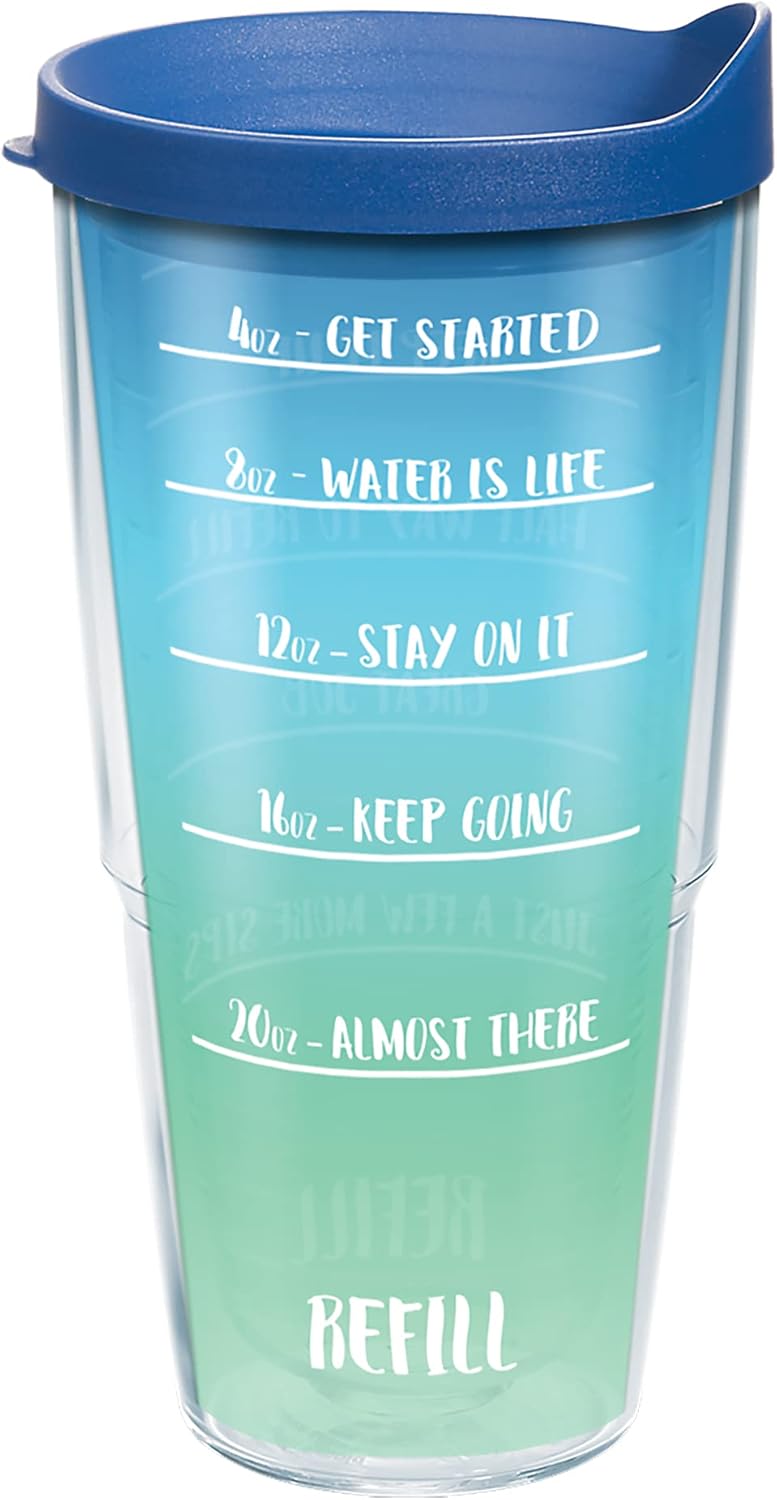 Tervis You Got This Motivational Time Marker Made in USA Double Walled Insulated Tumbler Cup Keeps Drinks Cold & Hot, 24oz, Classic
