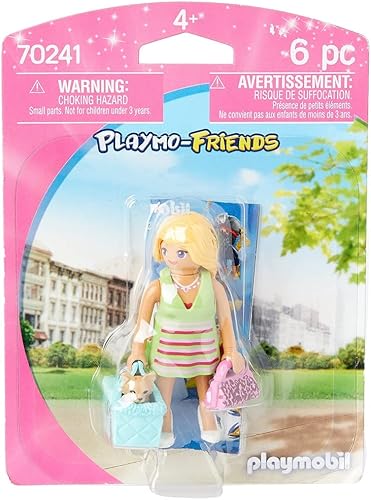 Playmobil 70241 Playmo-Friends Mujer con cachorro, divertido juego de roles imaginativo, juegos adecuados para niños a partir de 4 años