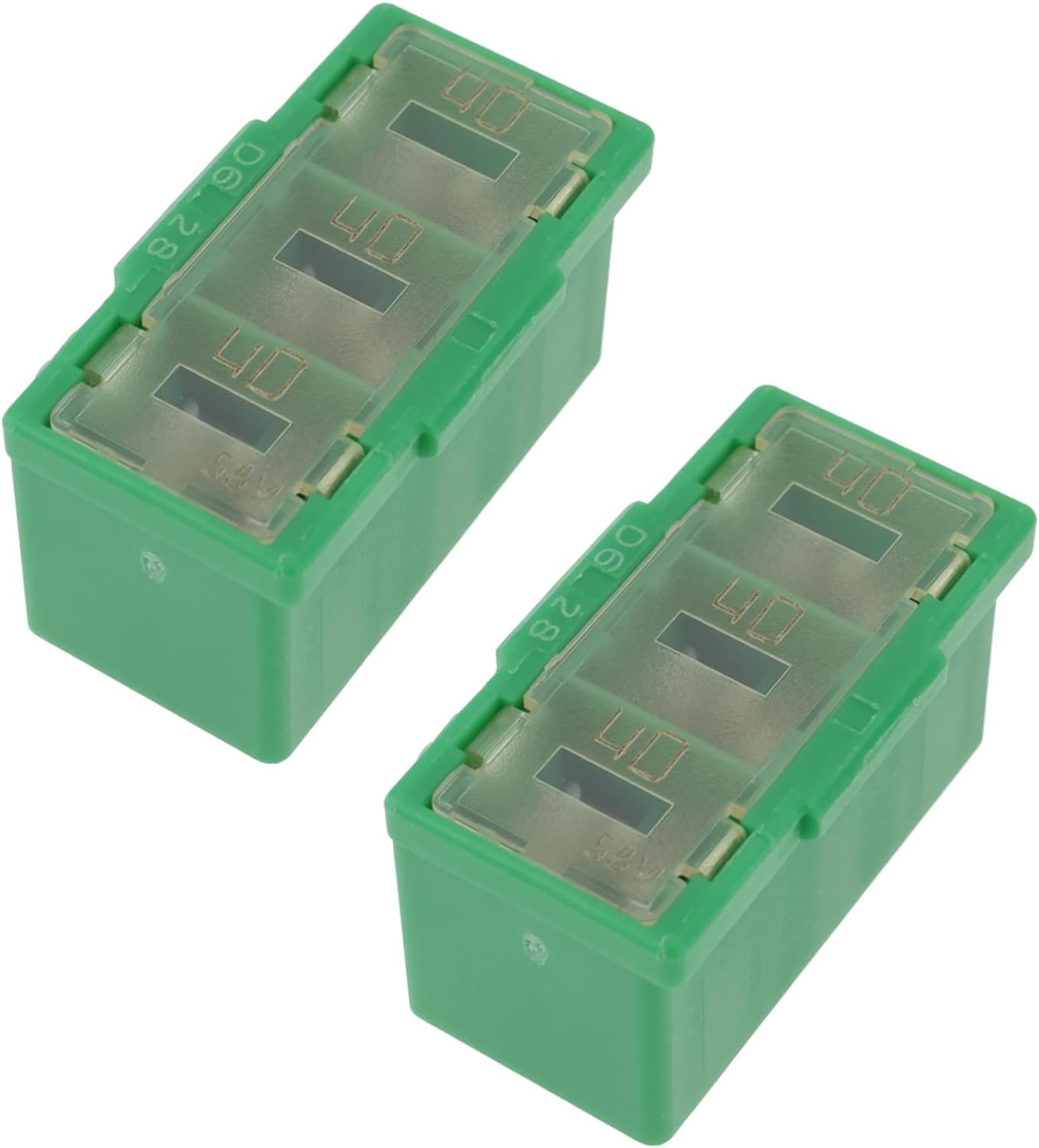 2Pcs Fusible Link 40A Car Fuse 24370C991B 9098208299 for Car Truck SUV Boat Green 27.5x16x14.5mm