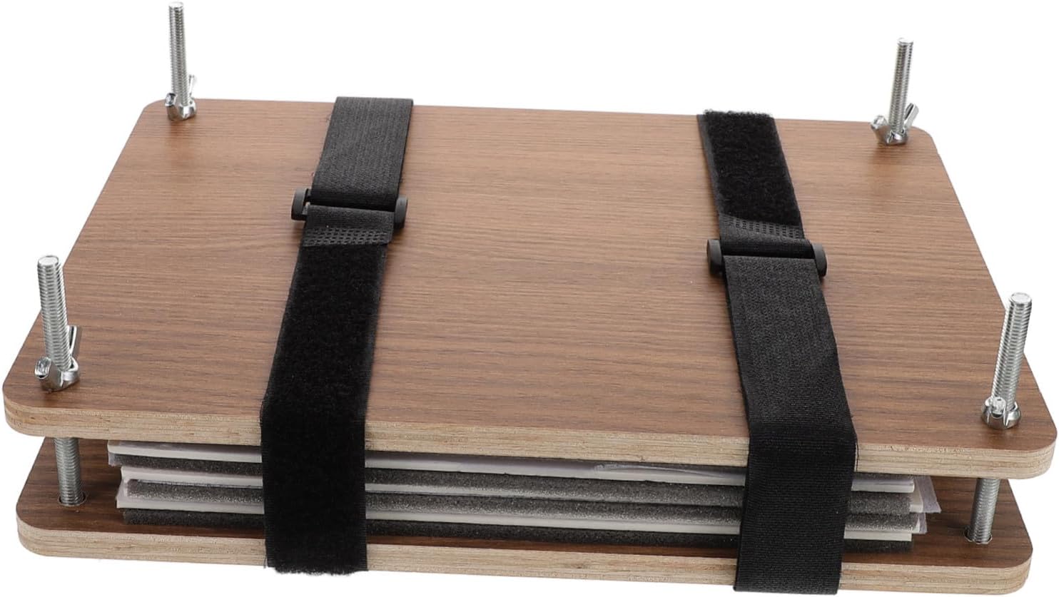 WHAMVOX DIY Flower Presser Kit Medium Wooden Floral Pressing Plate for Craft Projects Complete Flower Pressing Tool with Instructions for Plant Specimens and Creative Art Arrangements