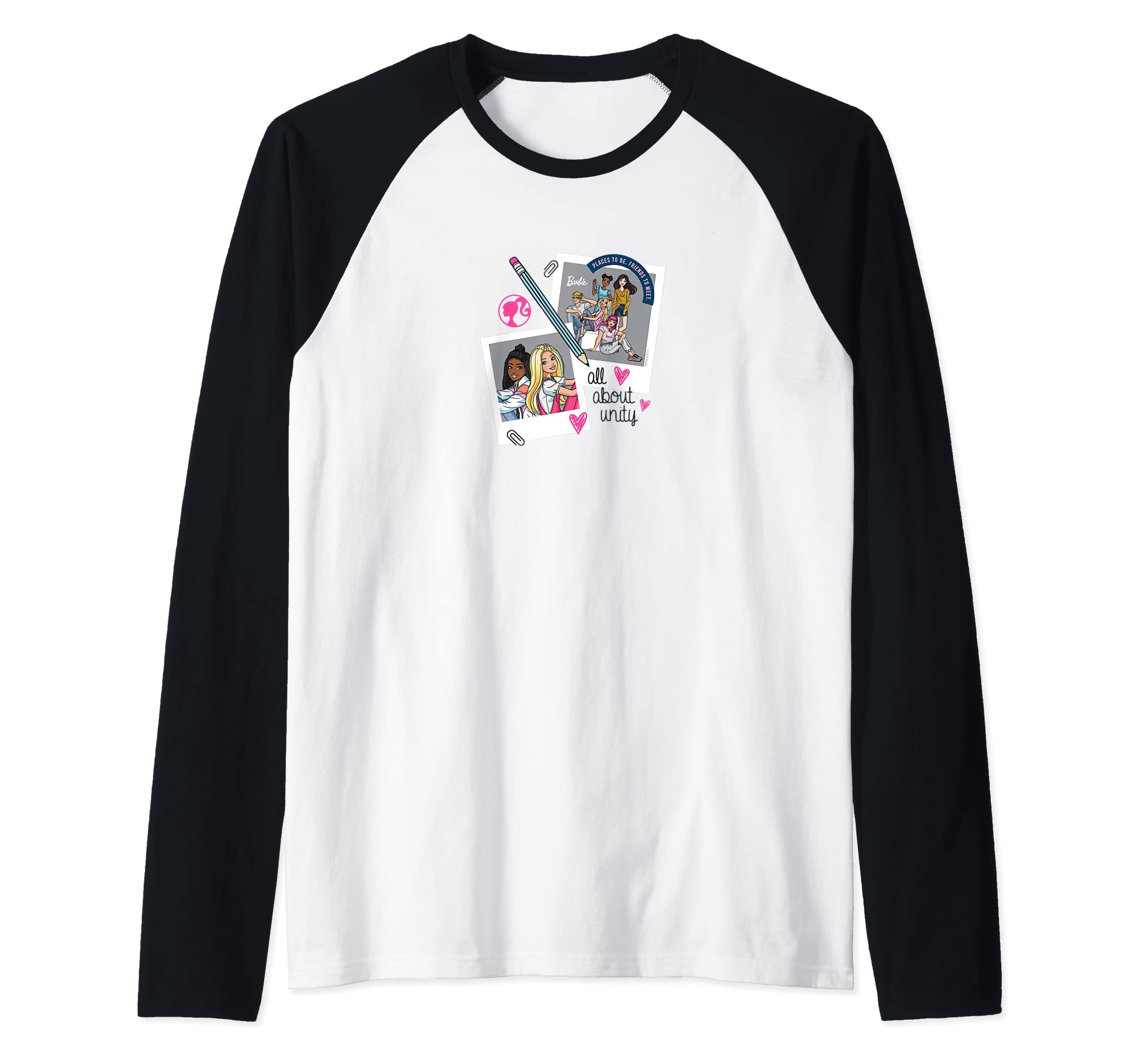 barbieAll About Unity Raglan Baseball Tee