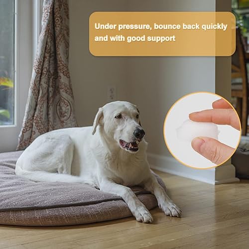 Miniatura 5 de Relleno de fibra, relleno de fibra de poliéster de 10.58 onzas, espuma de relleno de bolsa de frijol de 10.58 onzas, fibra de relleno de espuma de