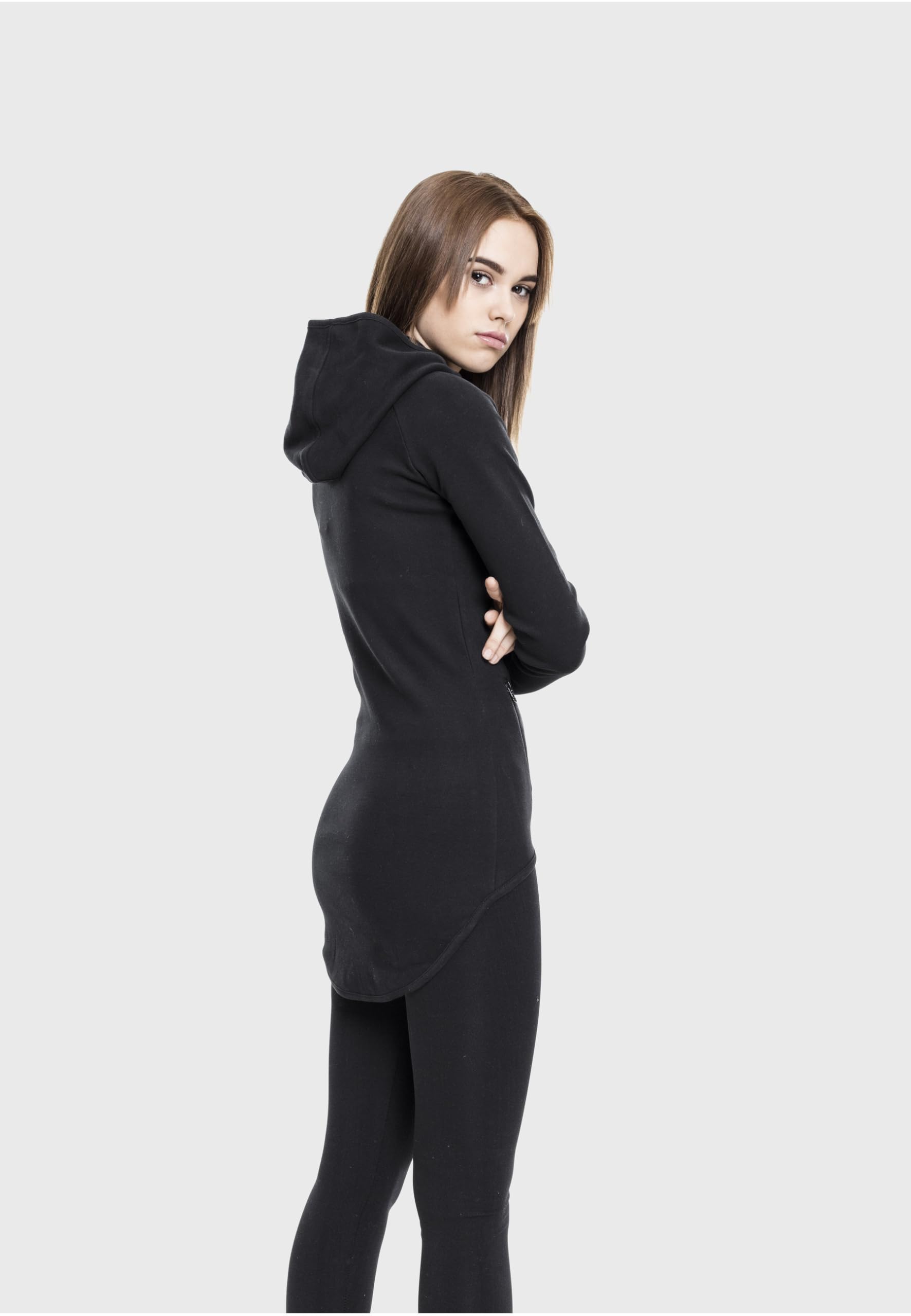 Urban Classics Damen Ladies Athletic Interlock Zip Hoody