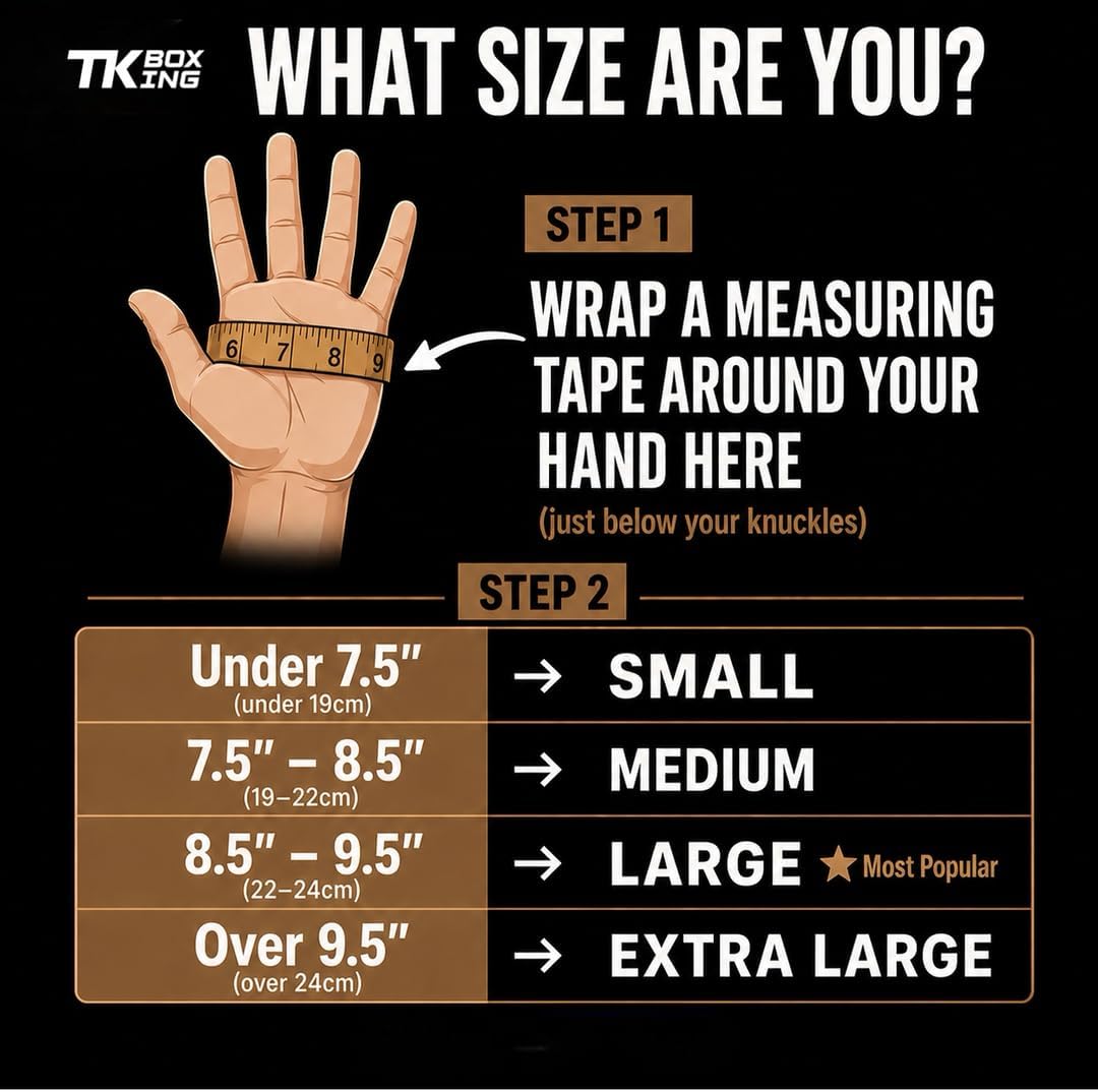 TK Boxing Gladiator Bag Mitt Gloves, Perfect for Hand Strengthening, Boxing, Kickboxing, MMA for Men and Women