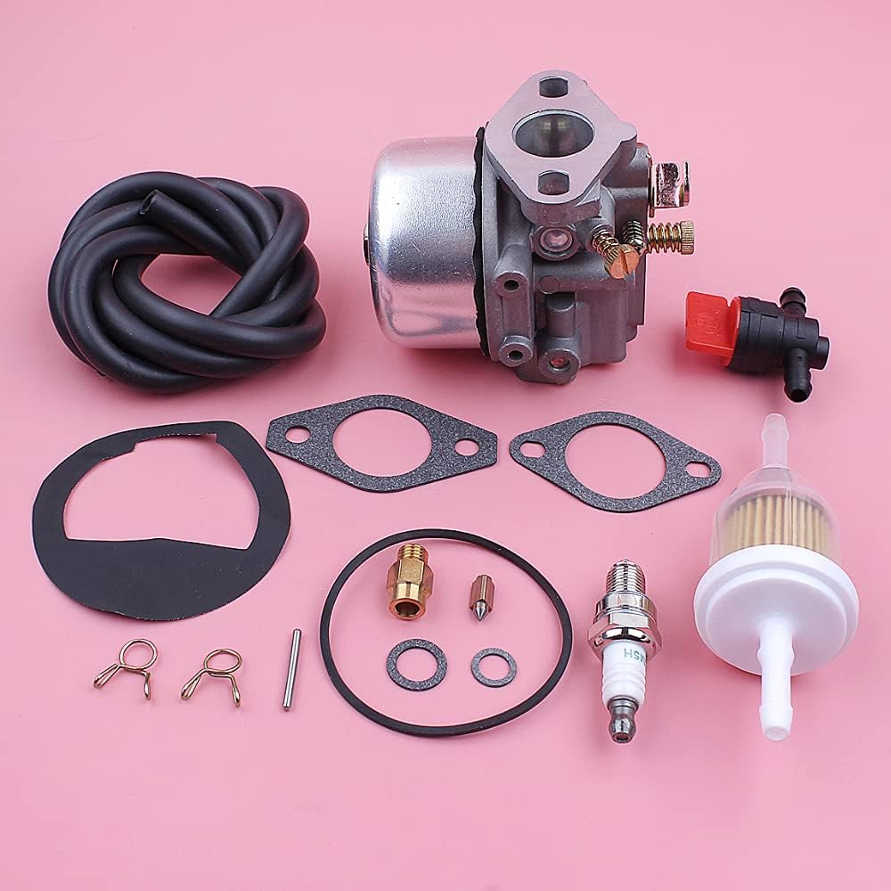 Carburetor Gasket Repair Kit Compatible with K90 K91 K141 K160 K161 K181 Fuel Filter Hose Shut Off Mower Replace Part