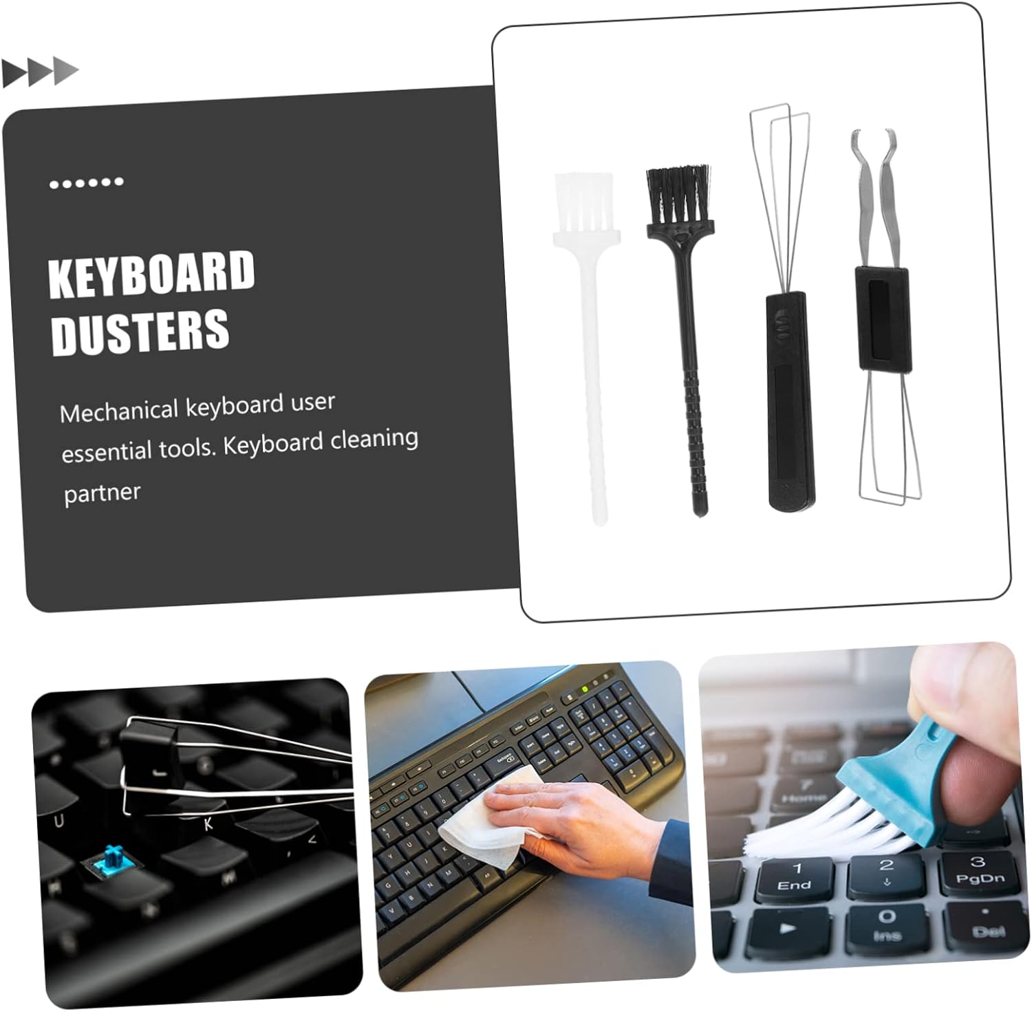 Universal Key Puller Keyboard Cleaning Brush Kit for Computers
