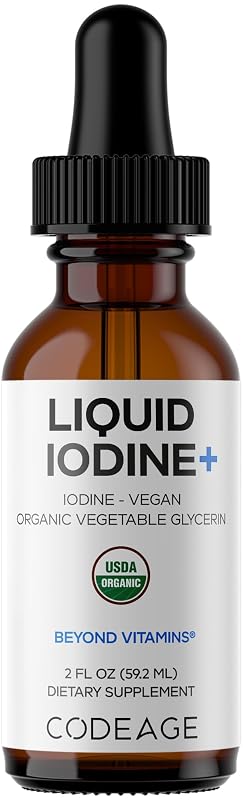 Codeage Suplemento de Iodo Líquido 250 mcg, 60 mL