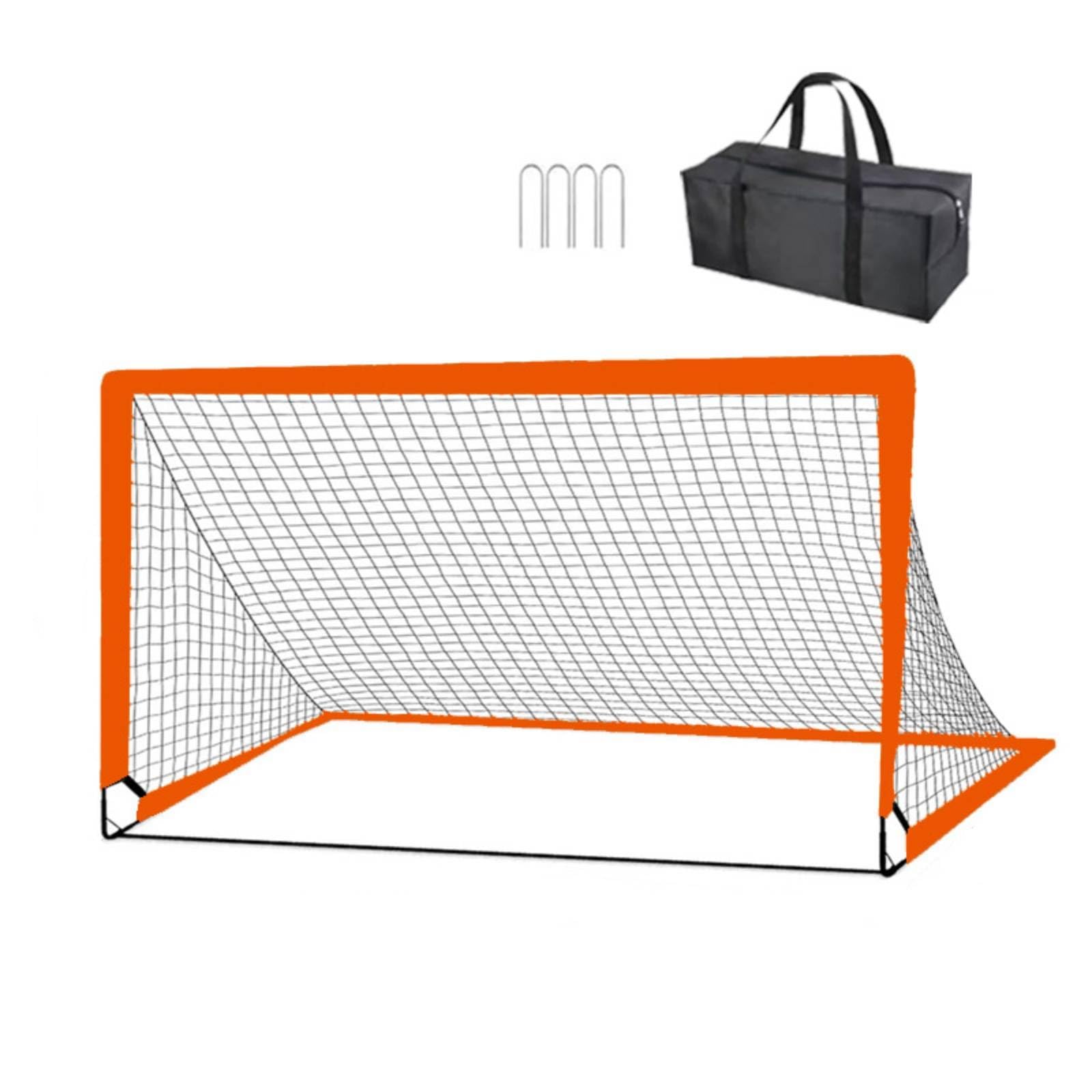 Qianly Portería Fútbol con Bolsa Transporte Reforzada Portería Fútbol Portátil Estable para Jardín, Parque