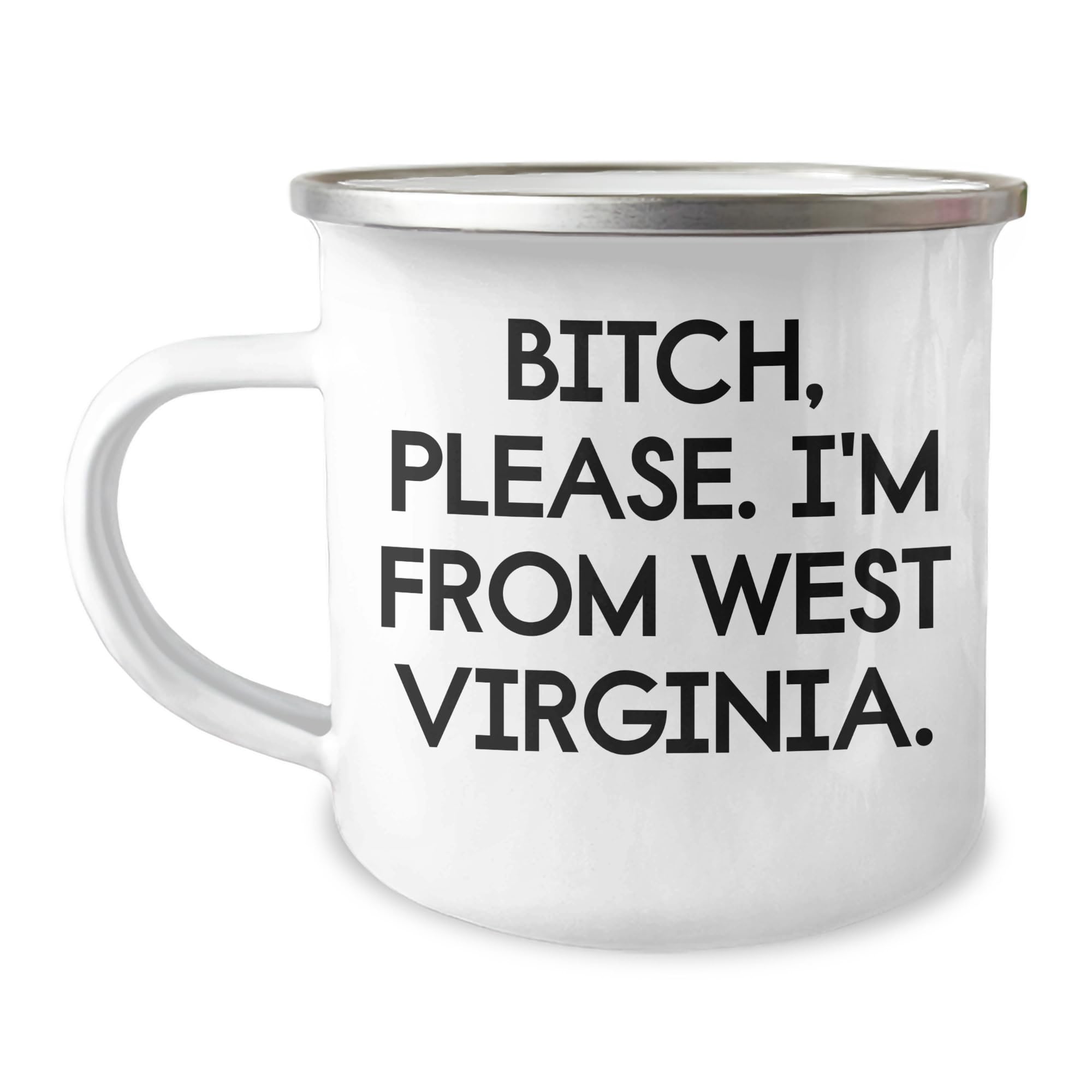 West Virginia Camping Mug — funny ceramic mug from ShopProudGifts