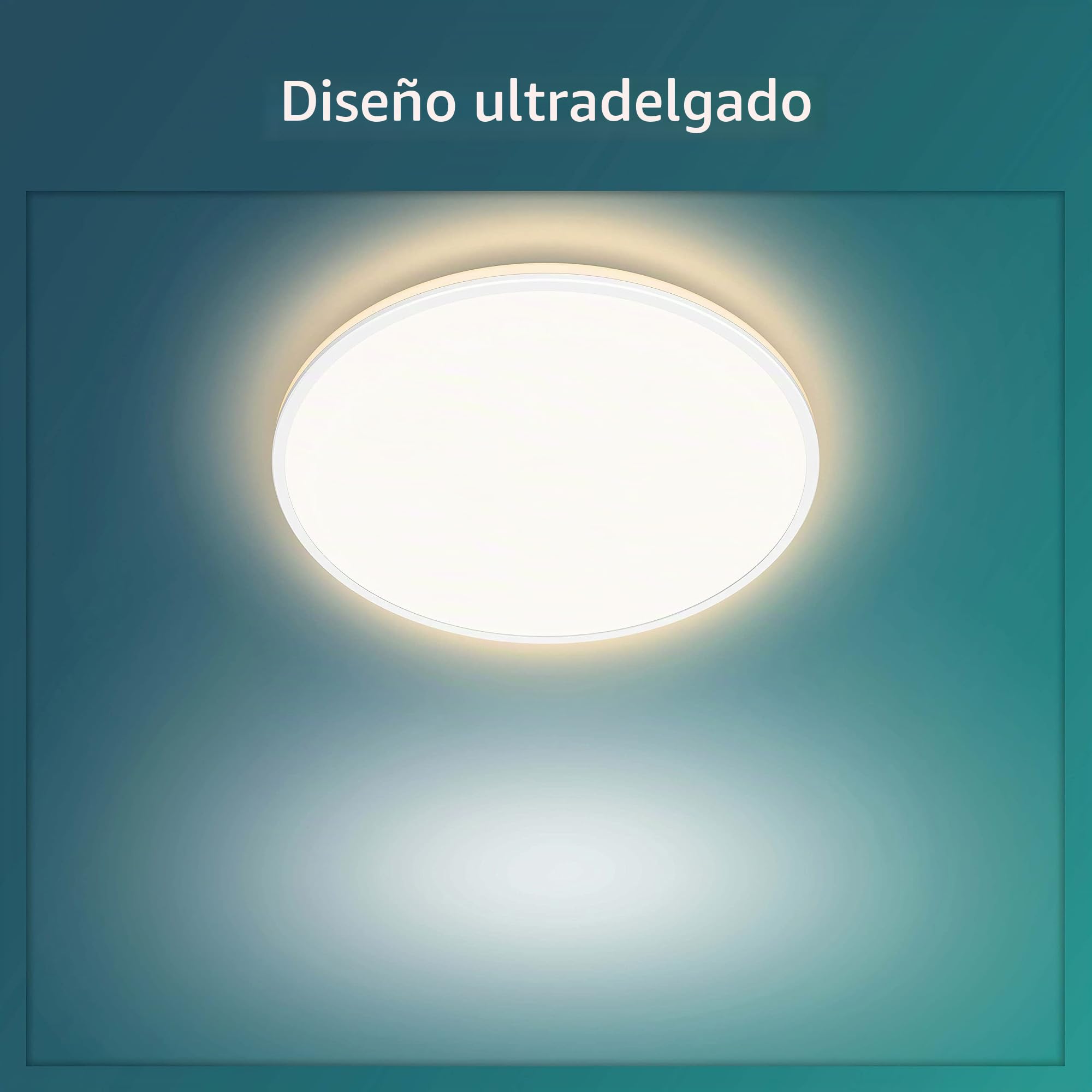 PHILIPS - Plafón Lámpara LED de techo Ozziet Blanco 22W 4000K Luz Blanca Fría regulable con 3 ajustes de ambiente
