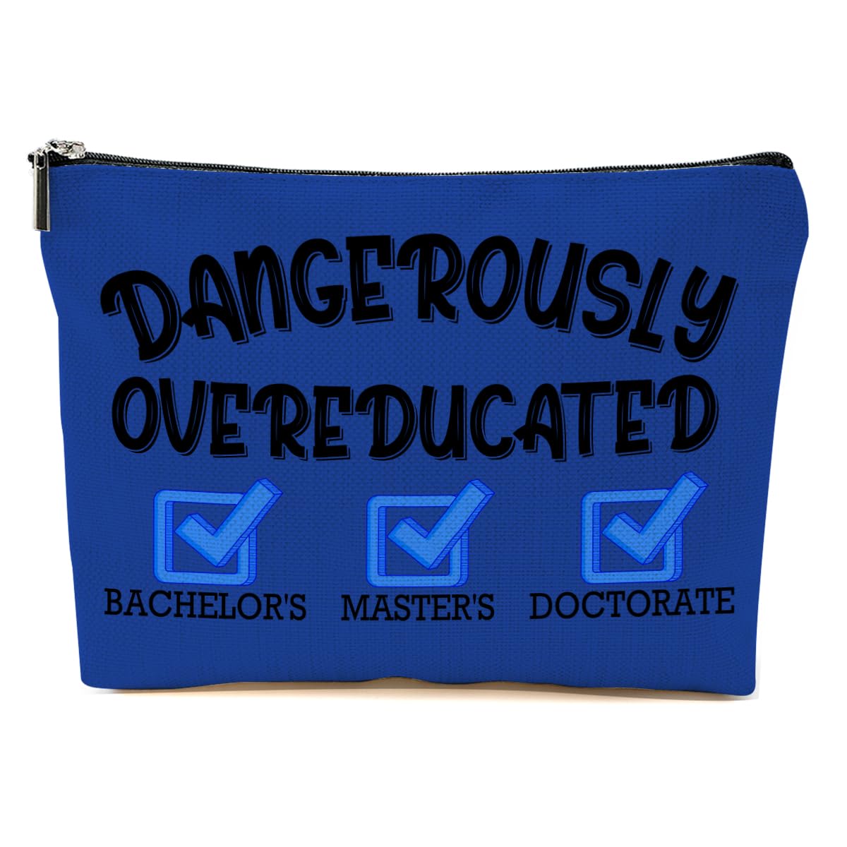 Graduation Gifts, PhD Gifts Makeup Bag, Funny Doctor Cosmetic Bag, Congrats Grad Travel Organizer Zipper Pouch PHD Graduation Gift for Women Doctorate