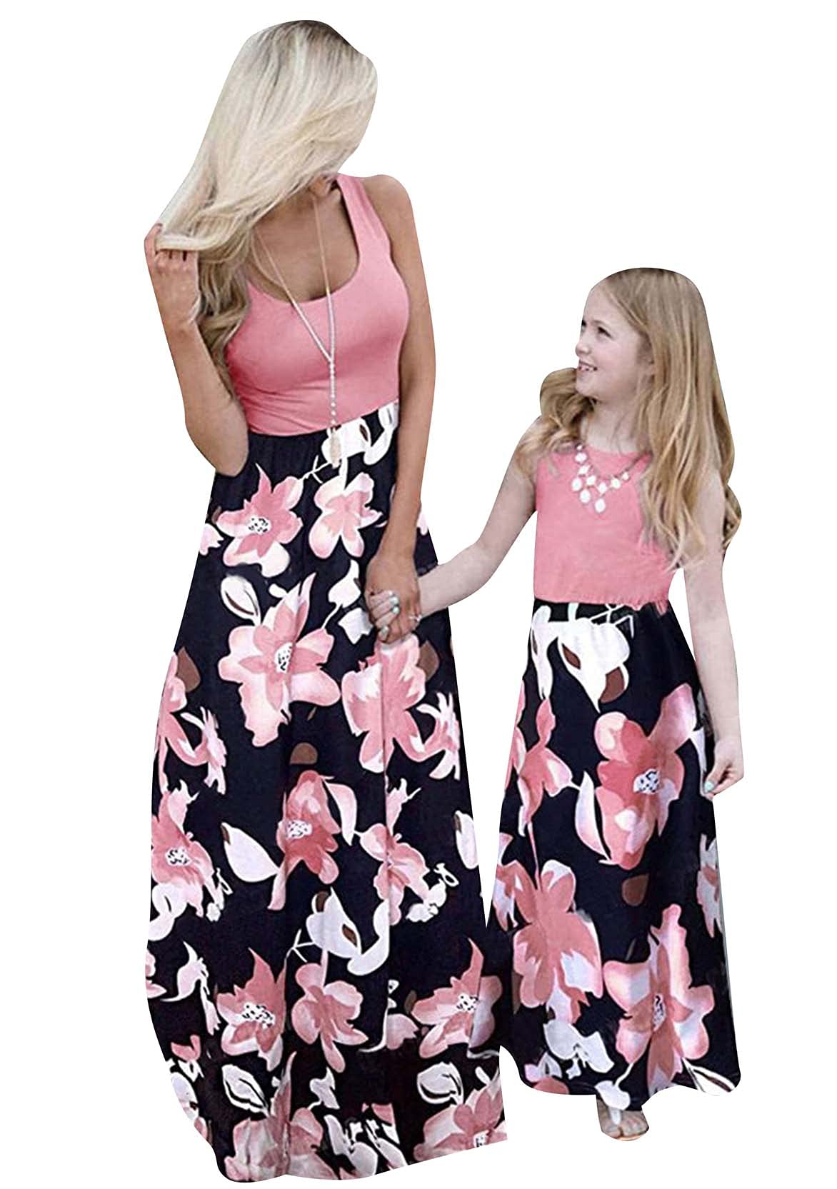 Vestido de playa bohemio para look combinado de madre e hija 5