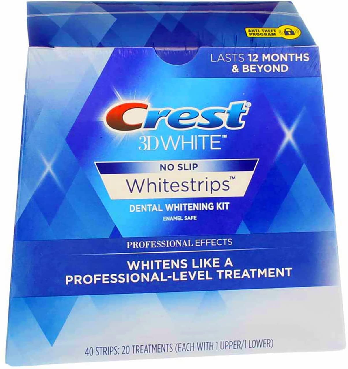 Crest 3D No Slip Whitestrips Professional Effects Teeth Whitening Kit 40 ea Pack Of 5