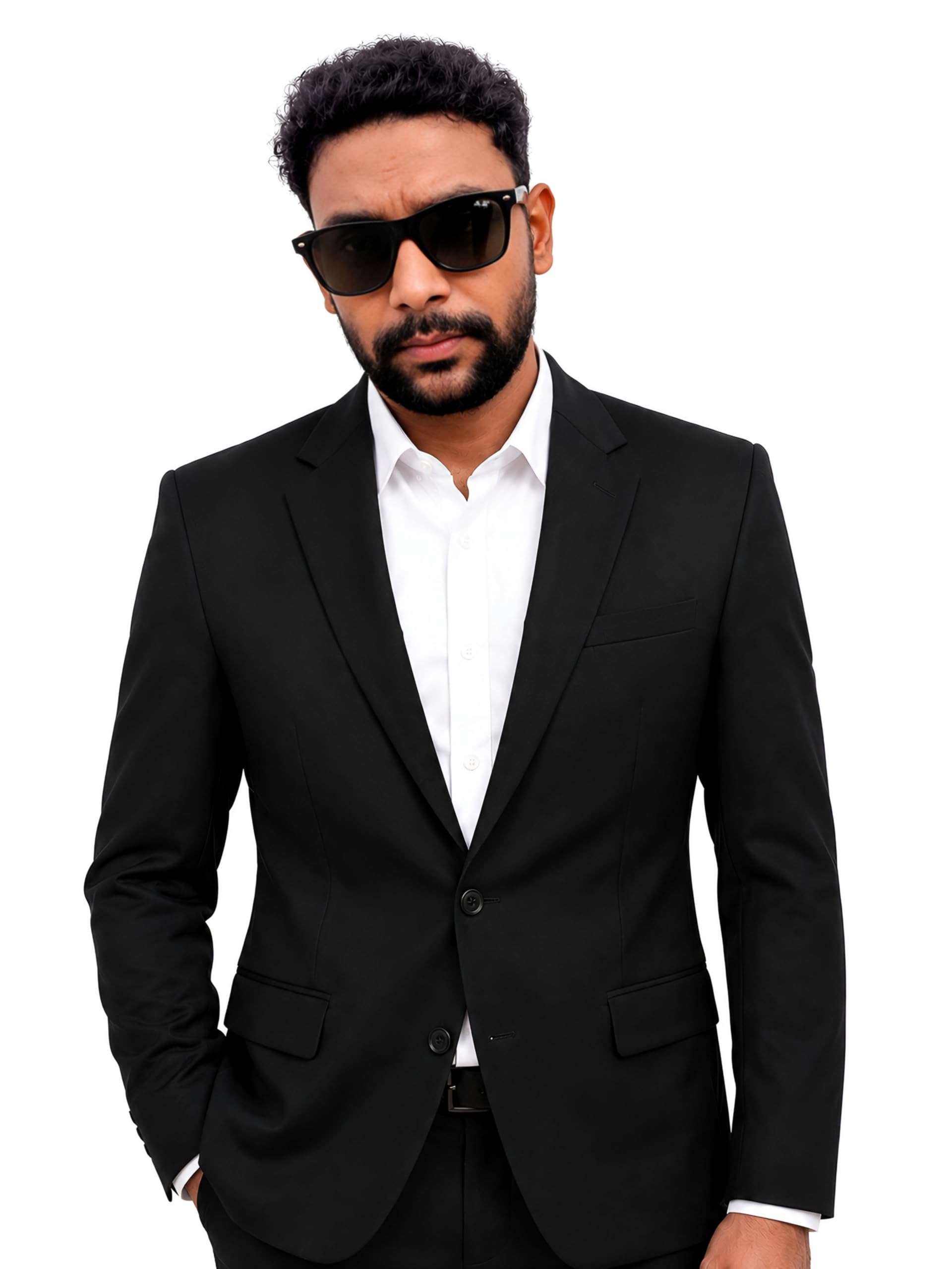 NINEtoNINE Matty Formal Blazer Black and Blue-picture-59