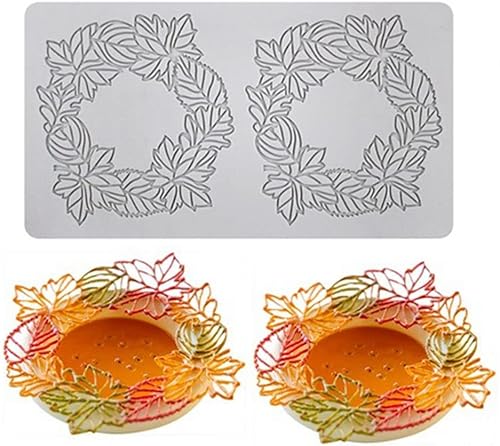 Tapete de encaje para árbol de Navidad, diseño de cornamentas de alce, diseño de azúcar, para fiestas de cumpleaños, bricolaje, herramientas de