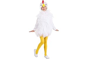 Enthralling White Chicken Costume for Kids: A Playful Delight!
