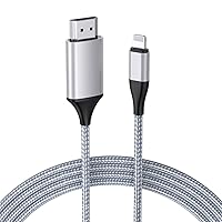 Vista 1 de [Versión larga de 13.1 ft] Cable HDMI para iPhone actualizado 1080P HDTV Adaptador de cable HDMI Conector Digital AV Video Sync Pantalla Compatible